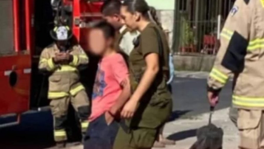 Adolescente fue detenido tras ser sindicado por vecinos como el responsable de un incendio forestal en Chiguayante