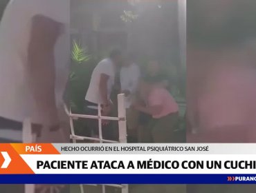 Con un cuchillo paciente psiquiátrico intentó atacar a un médico del Hospital San José de Maipo