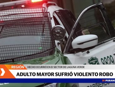 Balean a adulto mayor en un asalto a su vivienda en el sector de Laguna Verde en Valparaíso