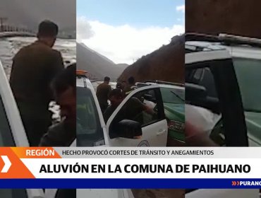 Aluvión en sector Horcón de Paihuano dejó a habitantes aislados por corte de ruta en Pisco Elqui