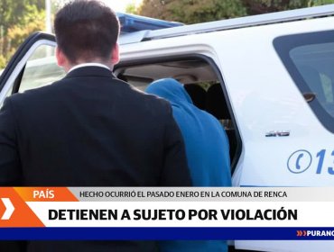 Detienen a un hombre por robo con violación de una mujer en Renca: se ofreció a llevarla a su casa trasladándola a un sitio eriazo