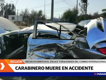 Confirman el fallecimiento de un Carabinero en accidente de tránsito en el enlace Torquemada del camino internacional en la región de Valparaíso