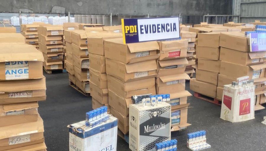 Incautan cargamento de cigarrillos avaluado en 1.500 millones de pesos en el Puerto de San Antonio