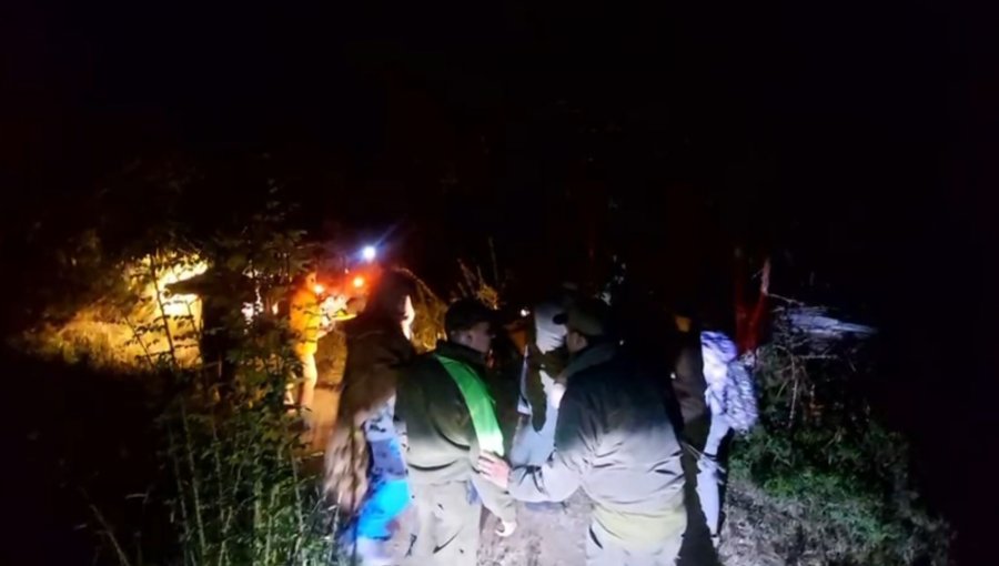 Carabineros rescató a tres mujeres desde el Glaciar Sierra Nevada en Lonquimay