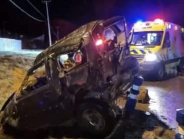 Violento accidente en Puerto Natales: Una mujer quedó grave