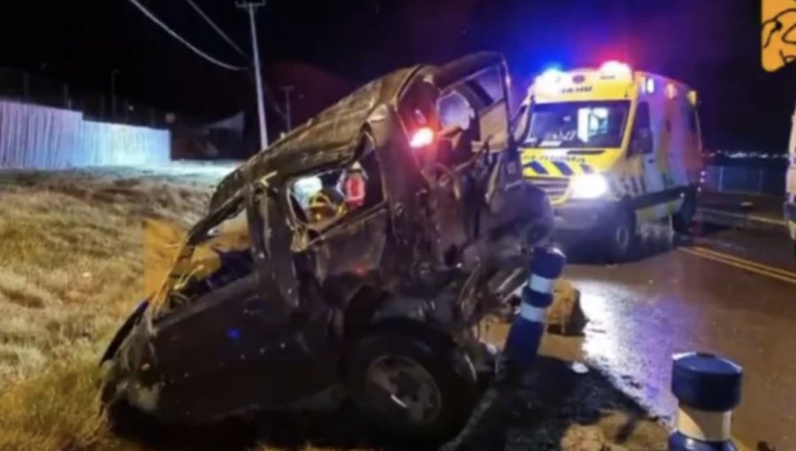 Violento accidente en Puerto Natales: Una mujer quedó grave