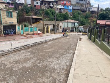 A fin de mes comenzará la segunda etapa de las obras de conservación en calle Tomás Ramos de Valparaíso