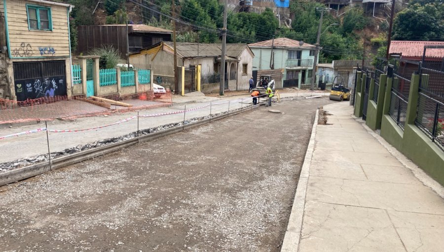 A fin de mes comenzará la segunda etapa de las obras de conservación en calle Tomás Ramos de Valparaíso
