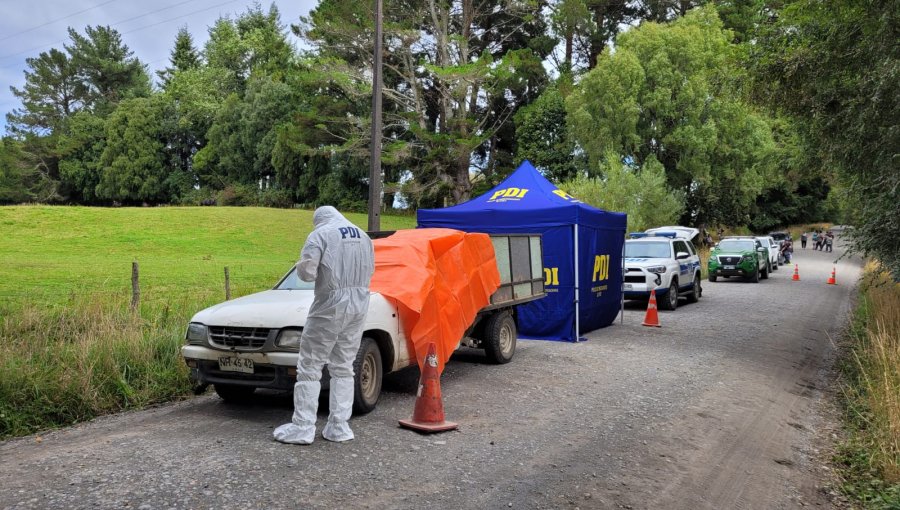 Macabro hallazgo en Puerto Octay: Hombre fue encontrado muerto con una herida cortopunzante al interior de una camioneta