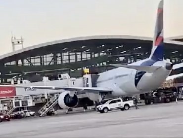 Dos personas fallecidas deja asalto frustrado en la losa del aeropuerto de Santiago