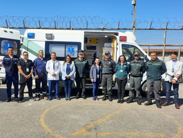 Complejo Penitenciario de Valparaíso cuenta con nueva ambulancia para reforzar la atención de los internos