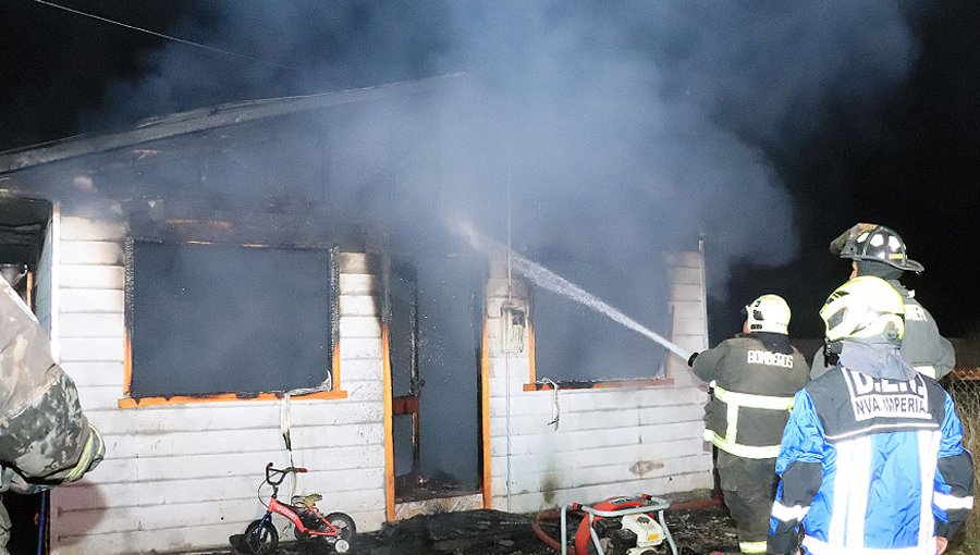 Detienen a hombre que agredió a su pareja e incendió la vivienda donde estaba uno de sus hijos de 2 años en Nueva Imperial