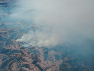 Declaran Alerta Roja para Navidad por incendio forestal: siniestro permanece activo con intensidad media alta