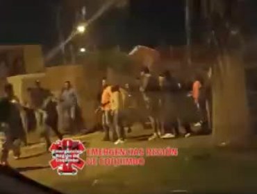 Vídeo: Violenta riña callejera en La Serena luego de una colisión múltiple