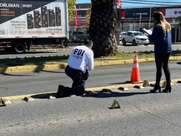 Una persona herida dejó balacera a metros del centro de Concepción: se percutaron más de 10 disparos