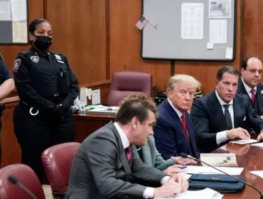 Donald Trump se declaró "no culpable" de 34 cargos en su contra ante el tribunal de Nueva York