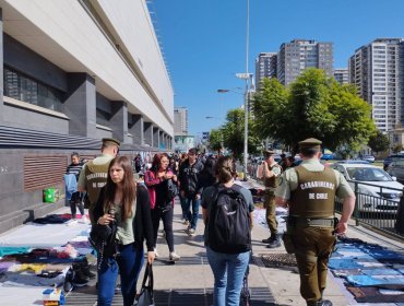 Operativo permitió despejar las huellas podotáctiles en los accesos al Hospital Dr. Gustavo Fricke de Viña del Mar