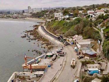Obras en el borde costero de Concón registran un 75% de avance y apuntan a noviembre como la fecha de entrega del proyecto