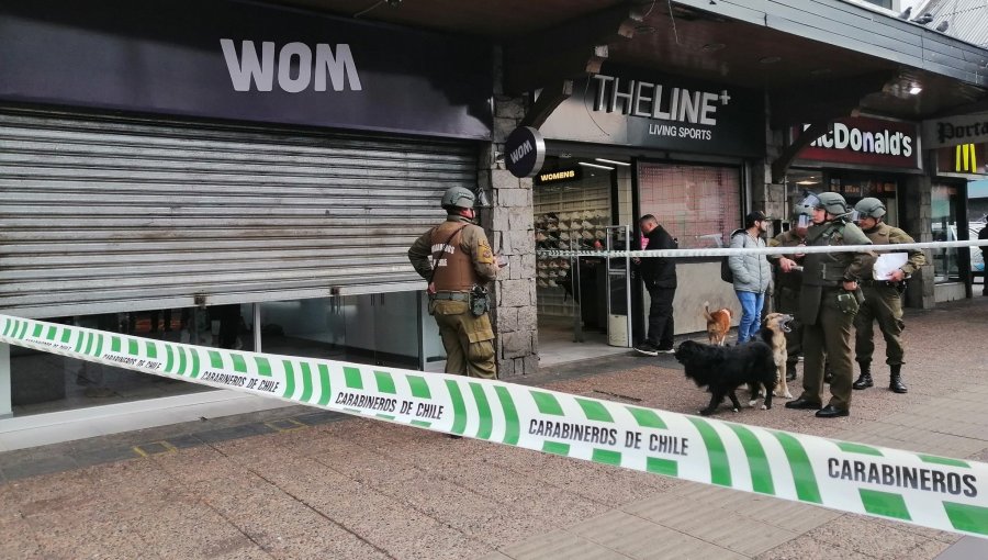 Detienen a tres personas en asalto frustrado a tienda de telefonía en Temuco: uno se había fugado desde la cárcel de Osorno