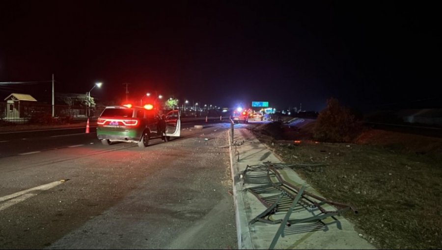 Persecución policial entre Nogales e Hijuelas termina con un hombre muerto: huyó de control intentando atropellar a carabineros