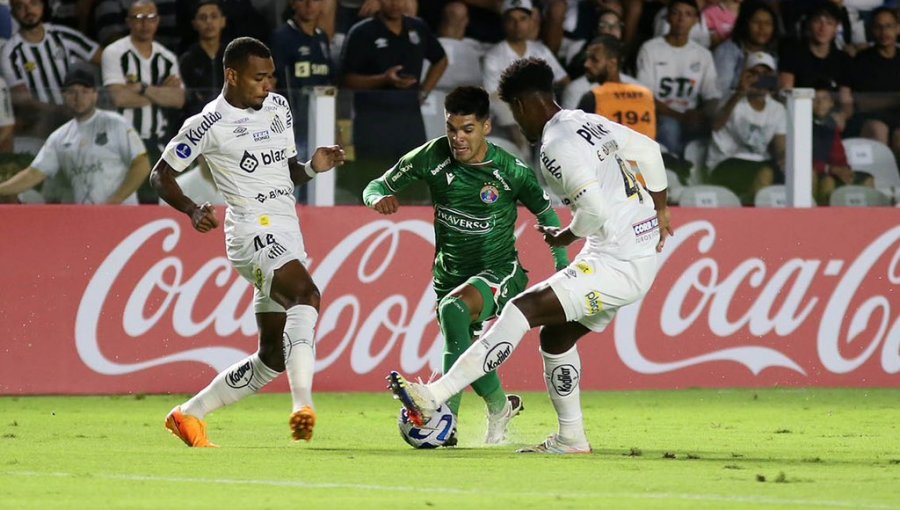 Audax Italiano rescató un valioso empate en su visita al Santos por la Copa Sudamericana