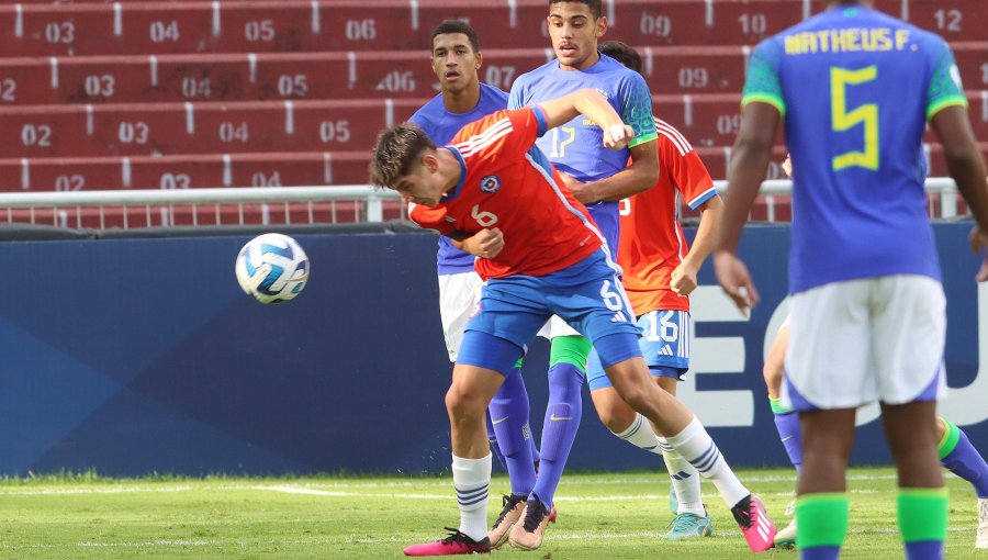 Chile dijo adiós al sueño mundialista tras ser goleado por Brasil en el hexagonal del Sudamericano sub-17