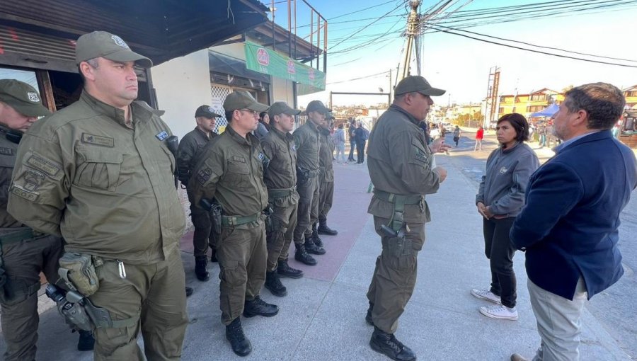 Plan integral de seguridad en Quilpué: realizan intervenciones policiales en el entorno de la feria El Belloto