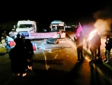 Manifestantes bloquearon el acceso norte de Calama en el marco del paro comunal