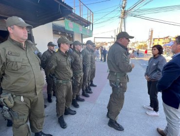 Plan integral de seguridad en Quilpué: realizan intervenciones policiales en el entorno de la feria El Belloto