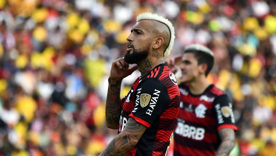 Vidal fue titular en la primera caída Jorge Sampaoli al mando de Flamengo