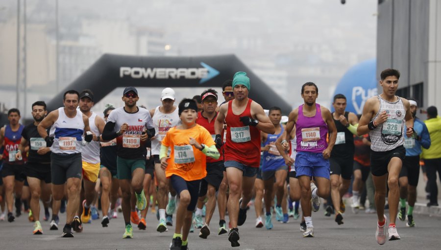 Cerca de 600 deportistas participaron en la Media Maratón de Valparaíso