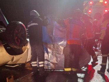 Una persona fallecida dejó el volcamiento de una camioneta en la ruta de la Madera a la altura del sector Curalí