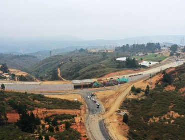 Proyectan que en diciembre se entregarán las obras de construcción del nuevo acceso a Valparaíso en el camino La Pólvora