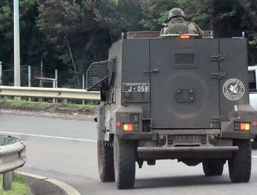A balazos atacan a carabinero que transitaba en vehículo blindado por ruta de Ercilla