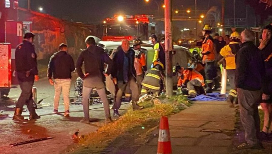 Hualpén: Auto cae desde el Puente O'Higgins dejando una víctima fatal y un herido de gravedad