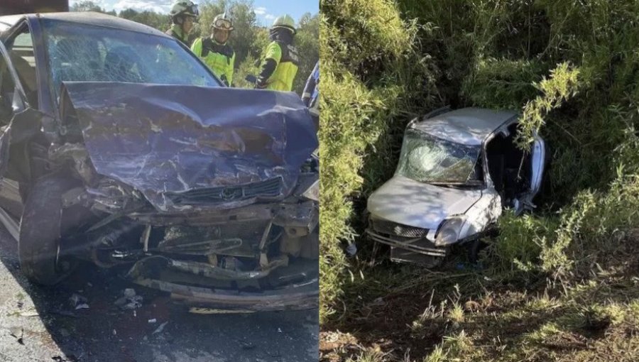 Tragedia en carretera de La Araucanía: Bebé de 1 año y niño de 8 murieron tras colisión entre furgón y vehículo menor en Teodoro Schmidt