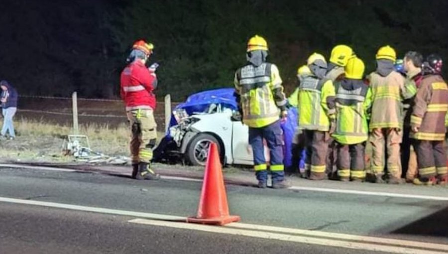 Dos fallecidos deja triple colisión vehicular en ruta N-59-Q de Quilleco