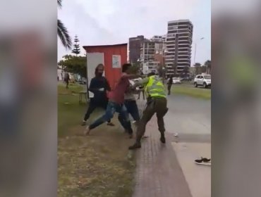 Dictan penas de cárcel y expulsión del país a autores de golpiza a carabineros en la playa Cavancha de Iquique