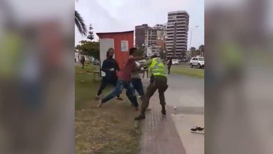 Dictan penas de cárcel y expulsión del país a autores de golpiza a carabineros en la playa Cavancha de Iquique