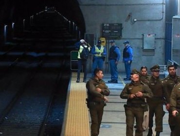 Amplio operativo policial obligó a suspender el servicio en siete estaciones del metro de Valparaíso: hay dos detenidos