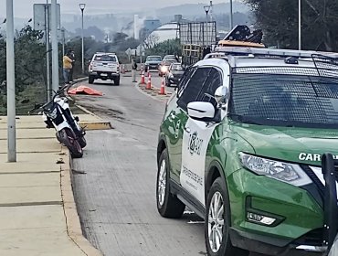 Fatal accidente de tránsito en Concón: Motociclista perdió la vida en la ruta F30-E