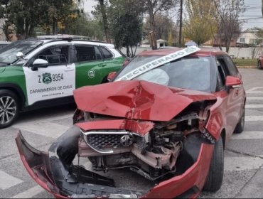 Un hombre fue detenido tras robar y chocar automóvil contra un taller en La Florida