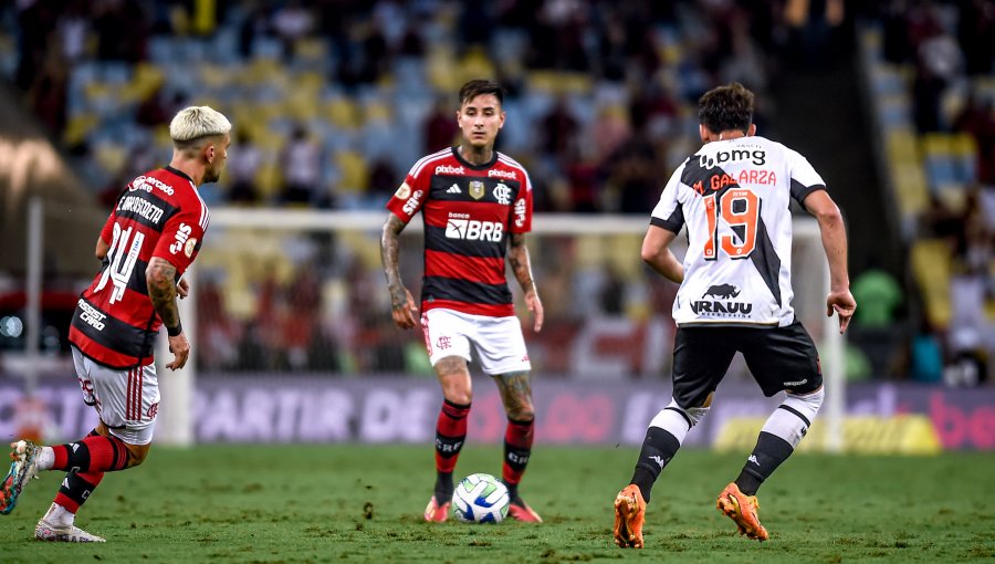 Erick Pulgar marcó un golazo al ángulo en goleada del Flamengo ante Vasco da Gama