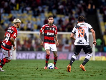 Erick Pulgar marcó un golazo al ángulo en goleada del Flamengo ante Vasco da Gama