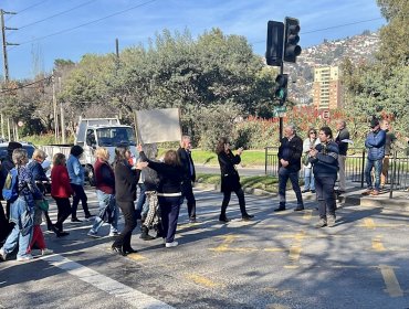 Viñamarinos protestaron en la Av. Uno Norte para reclamar por aumento de la delincuencia tras llegada de toma en Miraflores