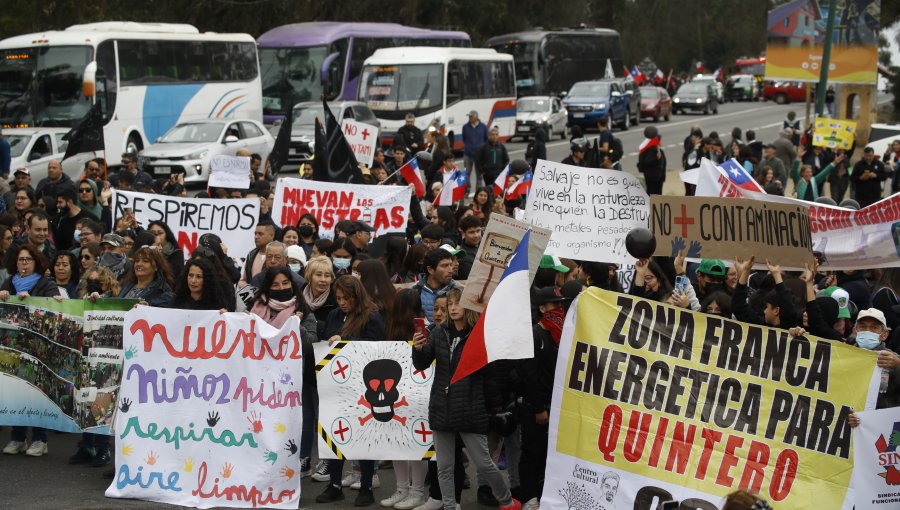 Gobierno por manifestación de habitantes de Quintero y Puchuncaví: "Estamos ocupados en la búsqueda de soluciones"