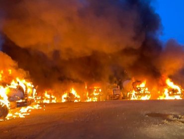 Anuncian querella tras ataque que destruyó 13 camiones en planta eólica en Paillaco