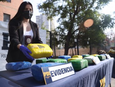 PDI en coordinación con Perú logró incautar más de 200 kilos de droga destinada a su venta en la región Metropolitana