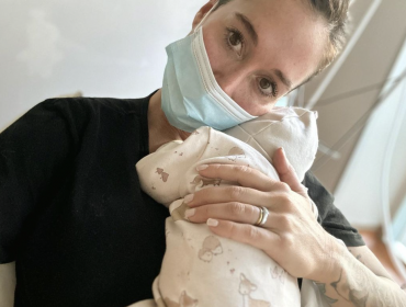 Valentina Roth compartió íntima imagen del nacimiento de su hija: “La foto más linda de mi vida”