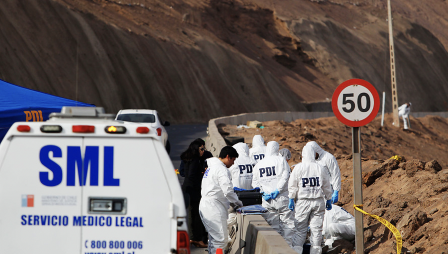 Dos muertos y un herido deja ataque a tiros en aparcadero de camiones en Alto Hospicio